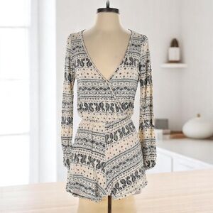 See You Monday Tribal Romper l SIZE S